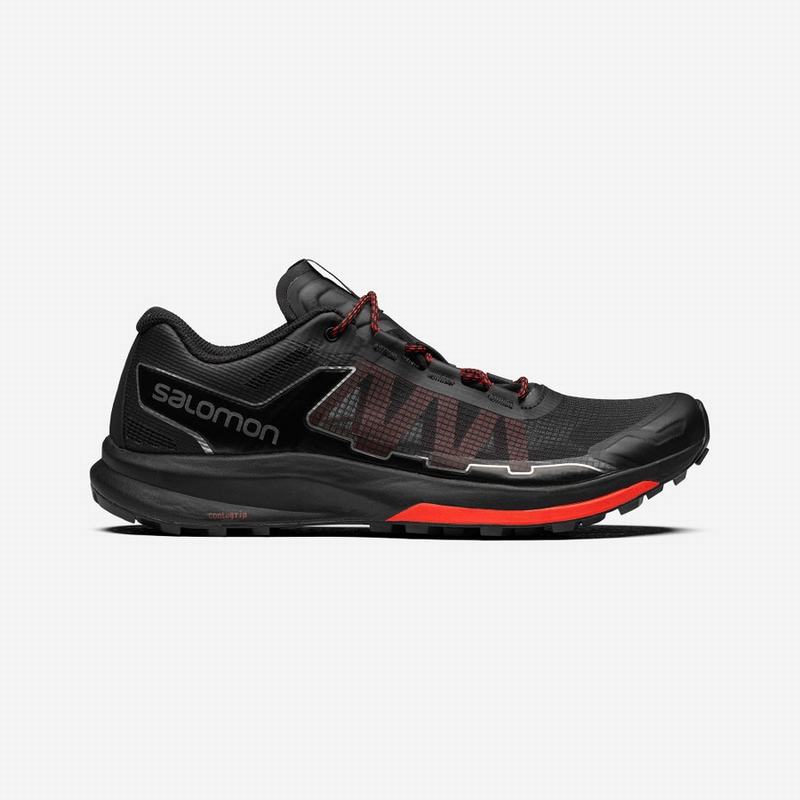 SALOMON ULTRA RAID Philippines - Women's Trail Running Shoes - Black/Red | 346209-KHV